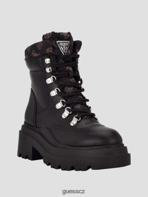 GUESS Czarna Torebka - GUESS Vaney Logo Moto Booties černý ženy 2BRD3534 obuv