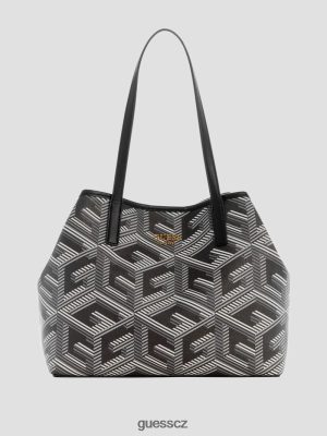 GUESS Czarna Torebka - GUESS Vikky G Cube tote květ ženy 2BRD3207 tašky