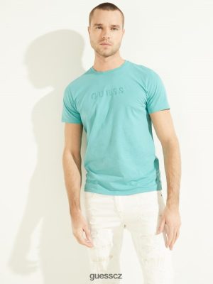 GUESS Czarna Torebka - GUESS Vyšívané logo Tee inkoust A714 muži 2BRD4110 oblečení