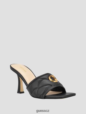 GUESS Czarna Torebka - GUESS Yana G Logo Helered Mules černý ženy 2BRD3426 obuv