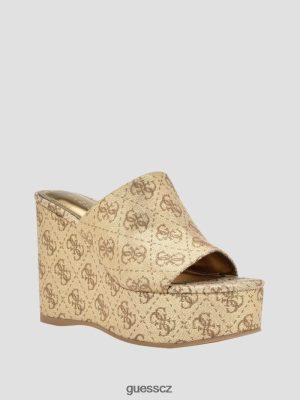 GUESS Czarna Torebka - GUESS Yenise Wedge sandály zlato ženy 2BRD3465 obuv