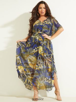 GUESS Czarna Torebka - GUESS Šaty Sonora Caftan Aquarius Print ženy 2BRD837 oblečení