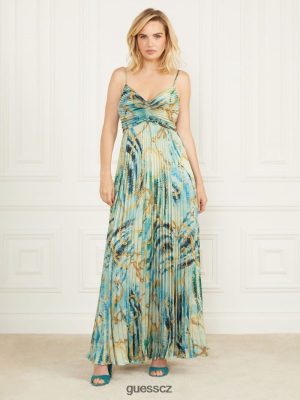 GUESS Czarna Torebka - GUESS Šaty maxi řetězové reakce Tisk řetězové reakce ženy 2BRD396 oblečení