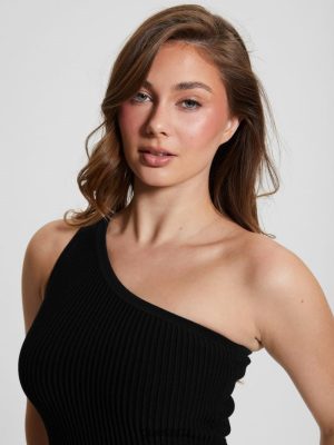 GUESS Czarna Torebka - GUESS ekologický kombinéz černý ženy 2BRD990 oblečení