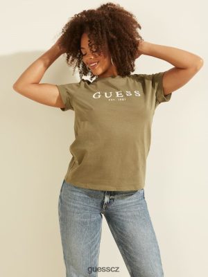 GUESS Czarna Torebka - GUESS ekologická manžeta logo Tee Armádní mudrc ženy 2BRD1602 oblečení