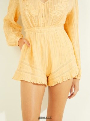 GUESS Czarna Torebka - GUESS Šikky Lensie máslová kukuřice multi ženy 2BRD2247 oblečení