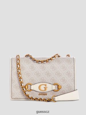 GUESS Czarna Torebka - GUESS izzy quattro g kabriolet crossbody Dove logo ženy 2BRD3060 tašky