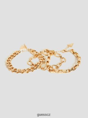 GUESS Czarna Torebka - GUESS sada náramku z řetězce zlato ženy 2BRD3843 příslušenství
