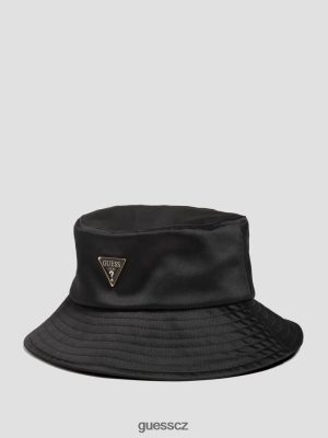 GUESS Czarna Torebka - GUESS saténový kbelík klobouk Černý květinový tisk ženy 2BRD3786 příslušenství