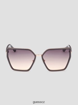GUESS Czarna Torebka - GUESS Čtvercové kovové a smaltované sluneční brýle šedá ženy 2BRD3669 příslušenství