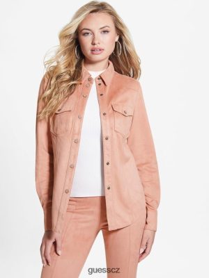 GUESS Czarna Torebka - GUESS západní košile Daisy Faux-seede Satén Rose ženy 2BRD1425 oblečení