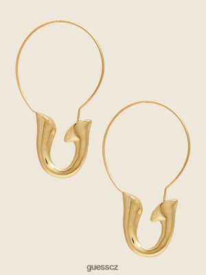 GUESS Czech Republic - GUESS 14K zlatý hook Hoop Earring Stříbro/zlato ženy 2BRD3868 příslušenství