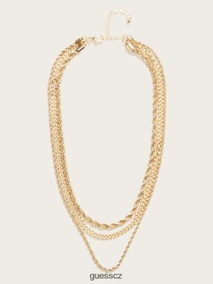 GUESS Czech Republic - GUESS 14k zlatý vrstvený náhrdelník Stříbro/zlato ženy 2BRD3895 příslušenství