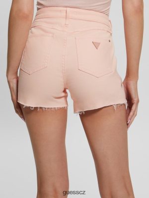 GUESS Czech Republic - GUESS 1981 MIDI SHORTS Blush Breeze Multi ženy 2BRD121 oblečení