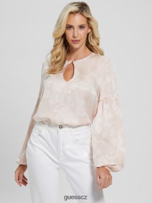 GUESS Czech Republic - GUESS Blůza Oceane dolly růžová ženy 2BRD1540 oblečení