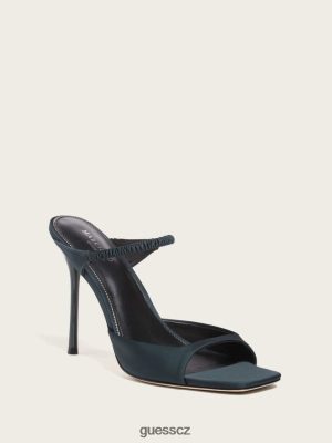 GUESS Czech Republic - GUESS Brielle saténový sandál zelený ženy 2BRD3439 obuv