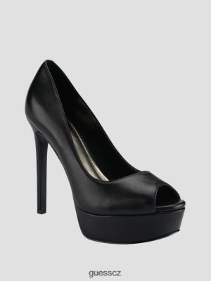 GUESS Czech Republic - GUESS Cacei Peep-Toe Stiletto paty černý ženy 2BRD3415 obuv