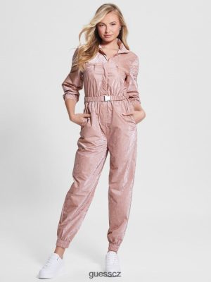 GUESS Czech Republic - GUESS Christine Jumpsuit Vibras fialová ženy 2BRD520 oblečení