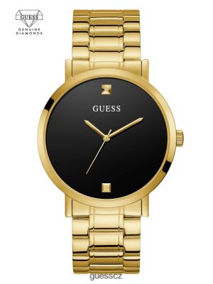 GUESS Czech Republic - GUESS Diamantové analogové hodinky Zlatý tón a černá muži 2BRD3550 příslušenství