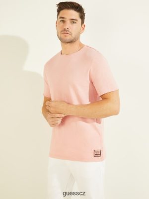 GUESS Czech Republic - GUESS Dustin Tee Blush Cotton muži 2BRD4102 oblečení