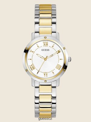 GUESS Czech Republic - GUESS Dvoubarevné analogové hodinky růžové zlato ženy 2BRD3565 příslušenství