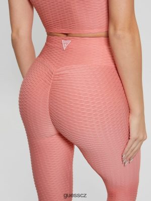 GUESS Czech Republic - GUESS ECO Delma Active Leggings haute růžová ženy 2BRD2083 oblečení