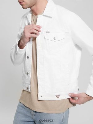 GUESS Czech Republic - GUESS Eco Dillon bunda Optická bílá muži 2BRD3955 oblečení