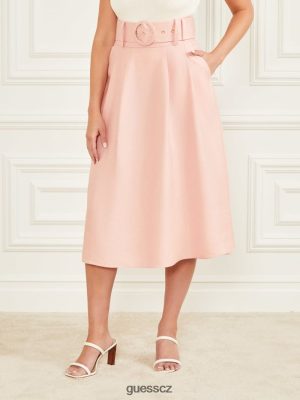 GUESS Czech Republic - GUESS Eco Hailey sukně Hacienda Rose ženy 2BRD2452 oblečení
