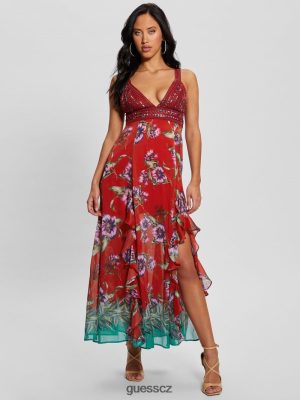 GUESS Czech Republic - GUESS Eco Serena šaty TREAZZA BROORD ženy 2BRD373 oblečení