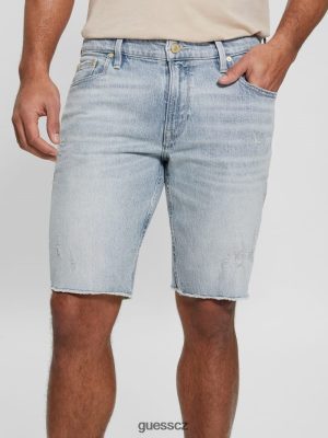 GUESS Czech Republic - GUESS Ekologické pravidelné šortky Daytona muži 2BRD4003 oblečení