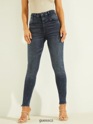 GUESS Czech Republic - GUESS Ekologické super vysoké hubené džíny Boogie ženy 2BRD238 oblečení