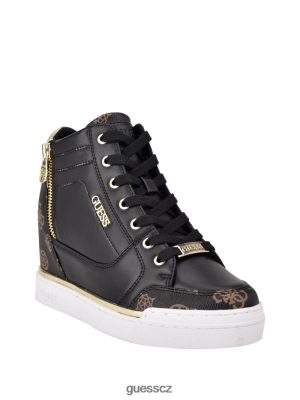 GUESS Czech Republic - GUESS FIGZ Logo Wedge Sneakers Černý multi ženy 2BRD3373 obuv