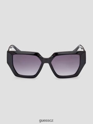 GUESS Czech Republic - GUESS Geometrické plastové sluneční brýle Emilia stříbro ženy 2BRD3736 příslušenství