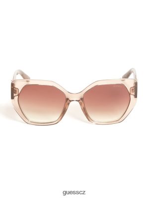 GUESS Czech Republic - GUESS Geometrické sluneční brýle trojúhelníku akt ženy 2BRD3730 příslušenství