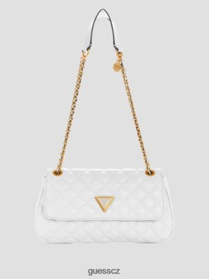 GUESS Czech Republic - GUESS Giully prošívaný kabriolet crossbody Bílé více ženy 2BRD2860 tašky