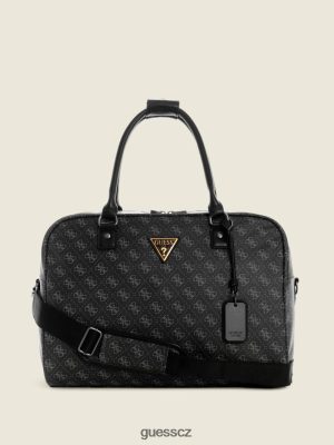 GUESS Czech Republic - GUESS Hemingway Duffle Bag Uhlí multi ženy 2BRD3223 tašky