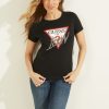 GUESS Czech Republic - GUESS ICON TEE černý ženy 2BRD1723 oblečení