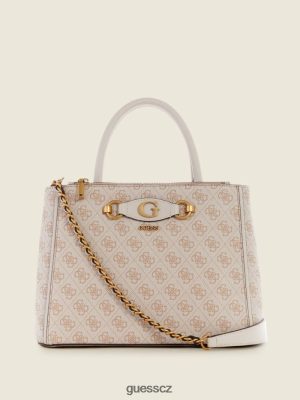 GUESS Czech Republic - GUESS Izzy Logo Status Satchel ocel ženy 2BRD2839 tašky
