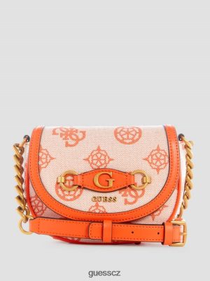 GUESS Czech Republic - GUESS Izzy logo mini crossbody Oranžová/jasně oranžová ženy 2BRD3253 tašky