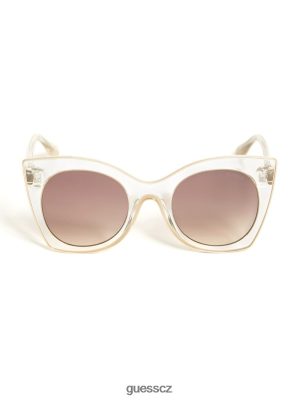 GUESS Czech Republic - GUESS Jasné sluneční brýle krystal ženy 2BRD3718 příslušenství