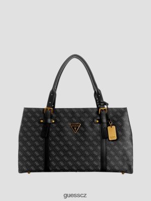 GUESS Czech Republic - GUESS Jesco Weekender Duffle Bag Uhlí multi ženy 2BRD3181 tašky