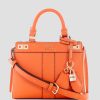 GUESS Czech Republic - GUESS Katey Mini Satchel pomerančový ženy 2BRD3298 tašky