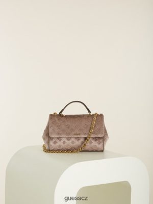 GUESS Czech Republic - GUESS Kimi Logo Convertible Crossbody šampaňské ženy 2BRD2947 tašky