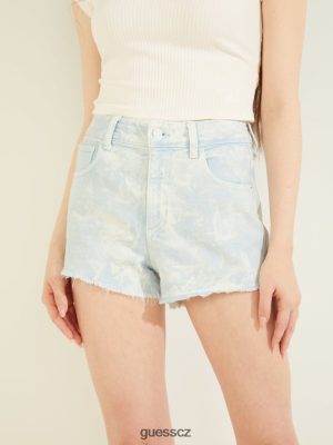 GUESS Czech Republic - GUESS Kyselé promyté šortky mámy Agua kyselina mytí ženy 2BRD277 oblečení