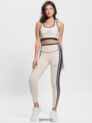 GUESS Czech Republic - GUESS Legíny na podpisy ekologického podpisu jemná růžová ženy 2BRD2365 oblečení