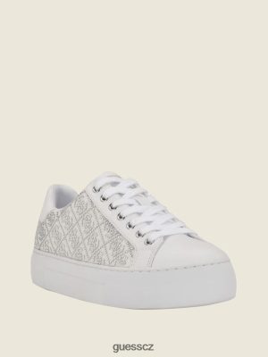 GUESS Czech Republic - GUESS Logo Gelsen Rhinestone Logo Low-Top tenisky Stříbro 040 ženy 2BRD3343 obuv