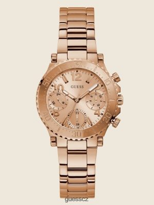 GUESS Czech Republic - GUESS Multifunkční hodinky růžové zlato ženy 2BRD3628 příslušenství