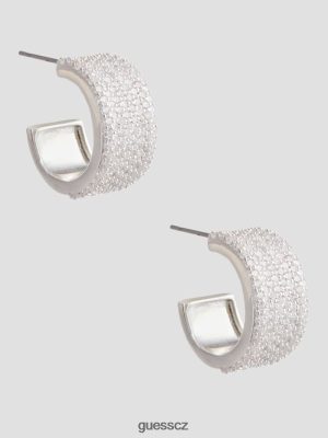 GUESS Czech Republic - GUESS Náušnice CZ Hoop stříbro ženy 2BRD3907 příslušenství