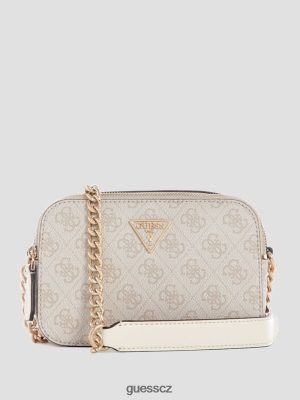 GUESS Czech Republic - GUESS Noelle Quatto G Crossbody Dove logo ženy 2BRD2809 tašky