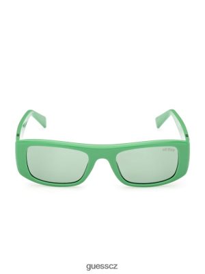 GUESS Czech Republic - GUESS Originální obdélníkové sluneční brýle zelený unisex 2BRD3748 příslušenství